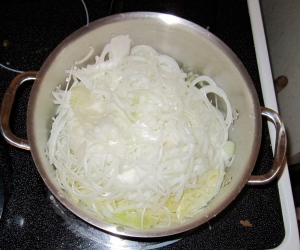 Maison Blanc Onion Soup cooking